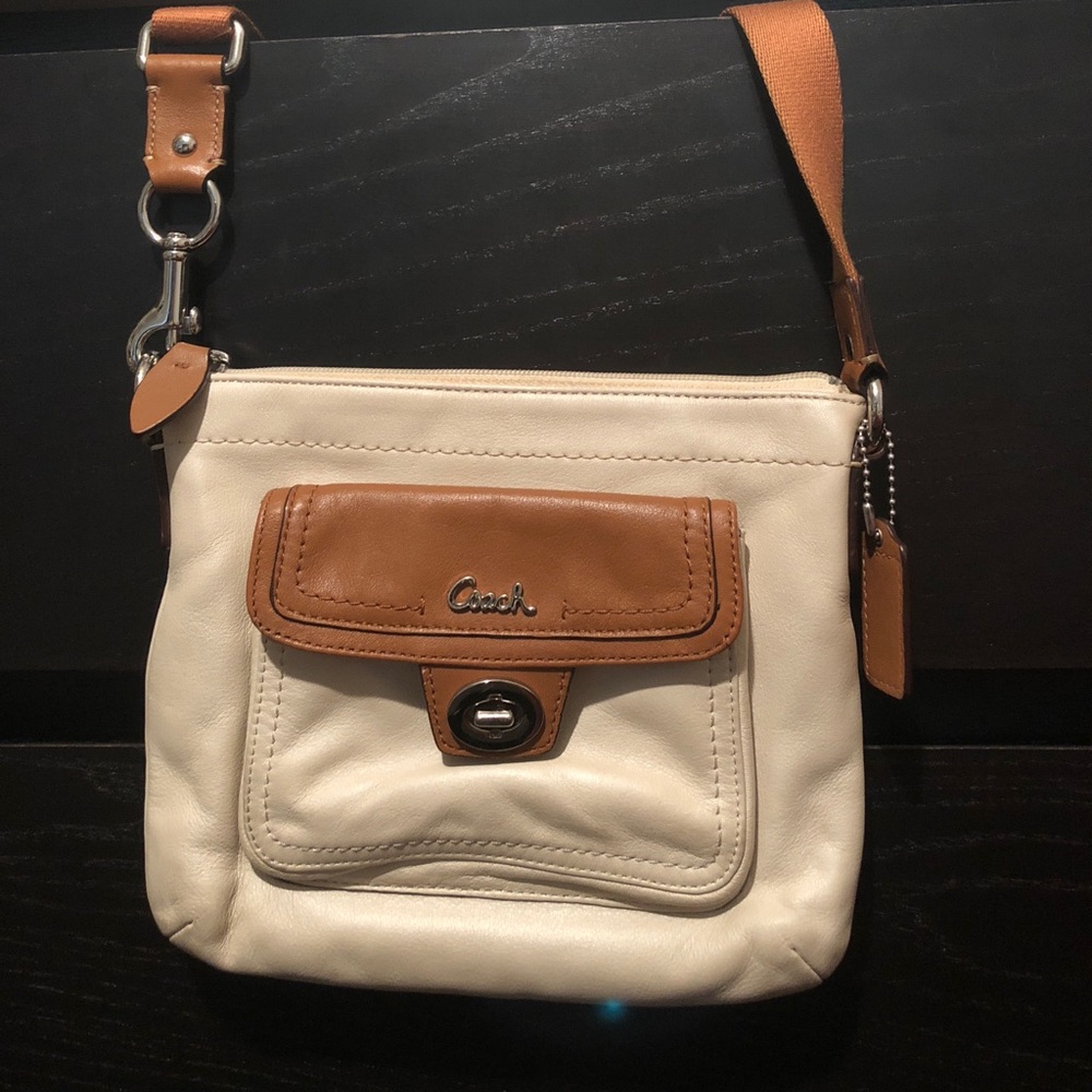 Leather Coach crossbody bag